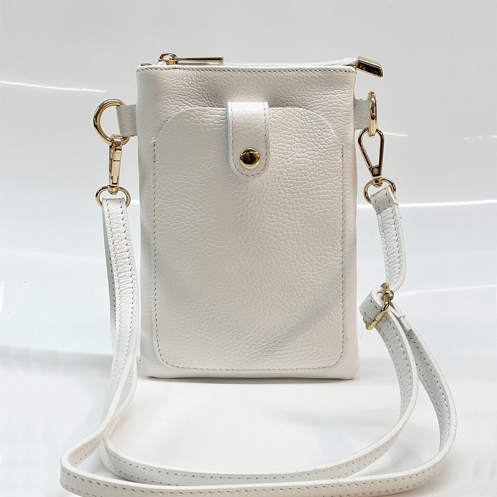 Eterna Italian Leather Crossbody Bag – Elegant Compact Crossbody for Women - Leather Italiano