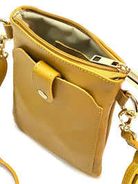 Eterna Italian Leather Crossbody Bag – Elegant Compact Crossbody for Women - Leather Italiano