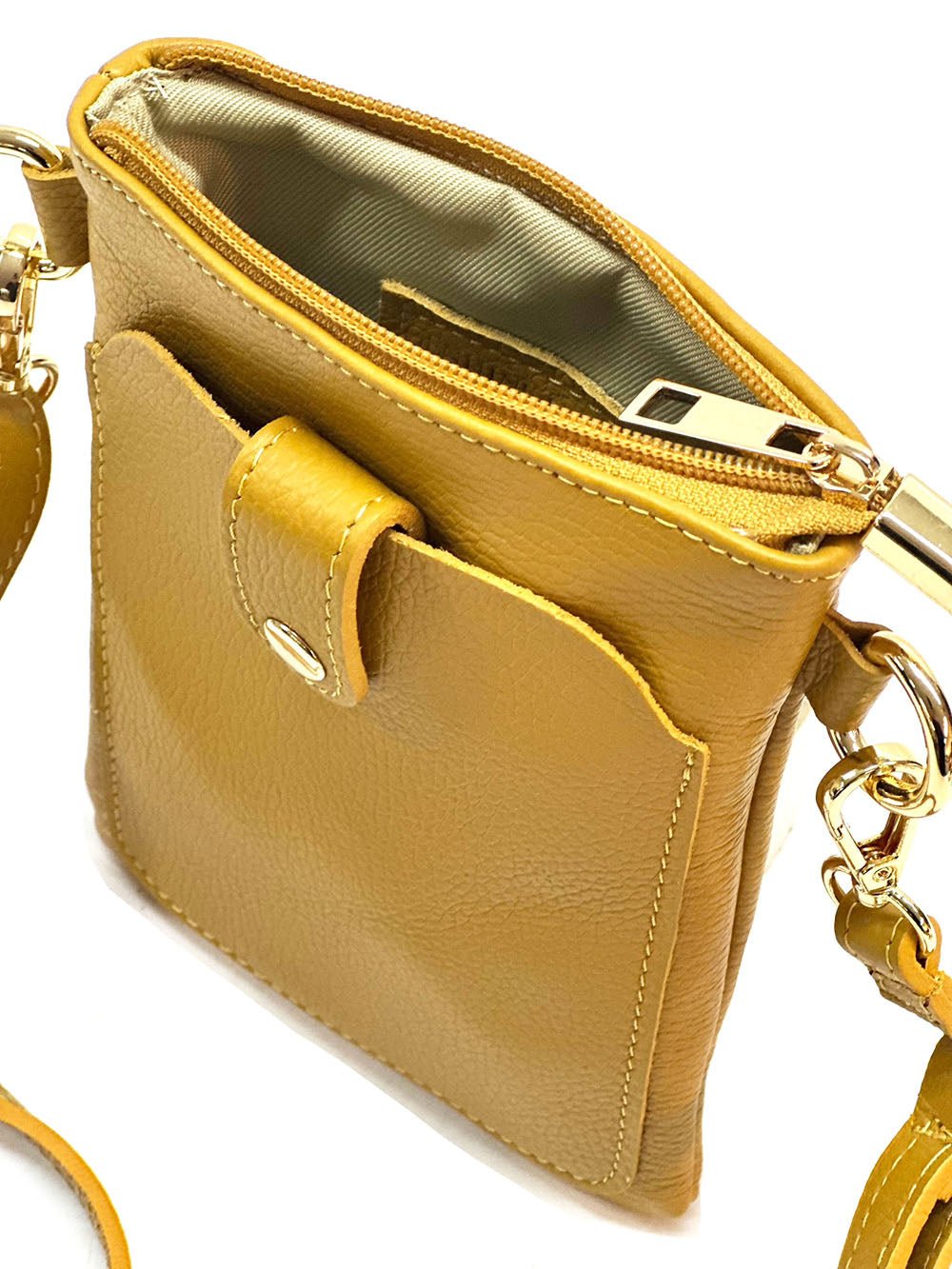 Eterna Italian Leather Crossbody Bag – Elegant Compact Crossbody for Women - Leather Italiano