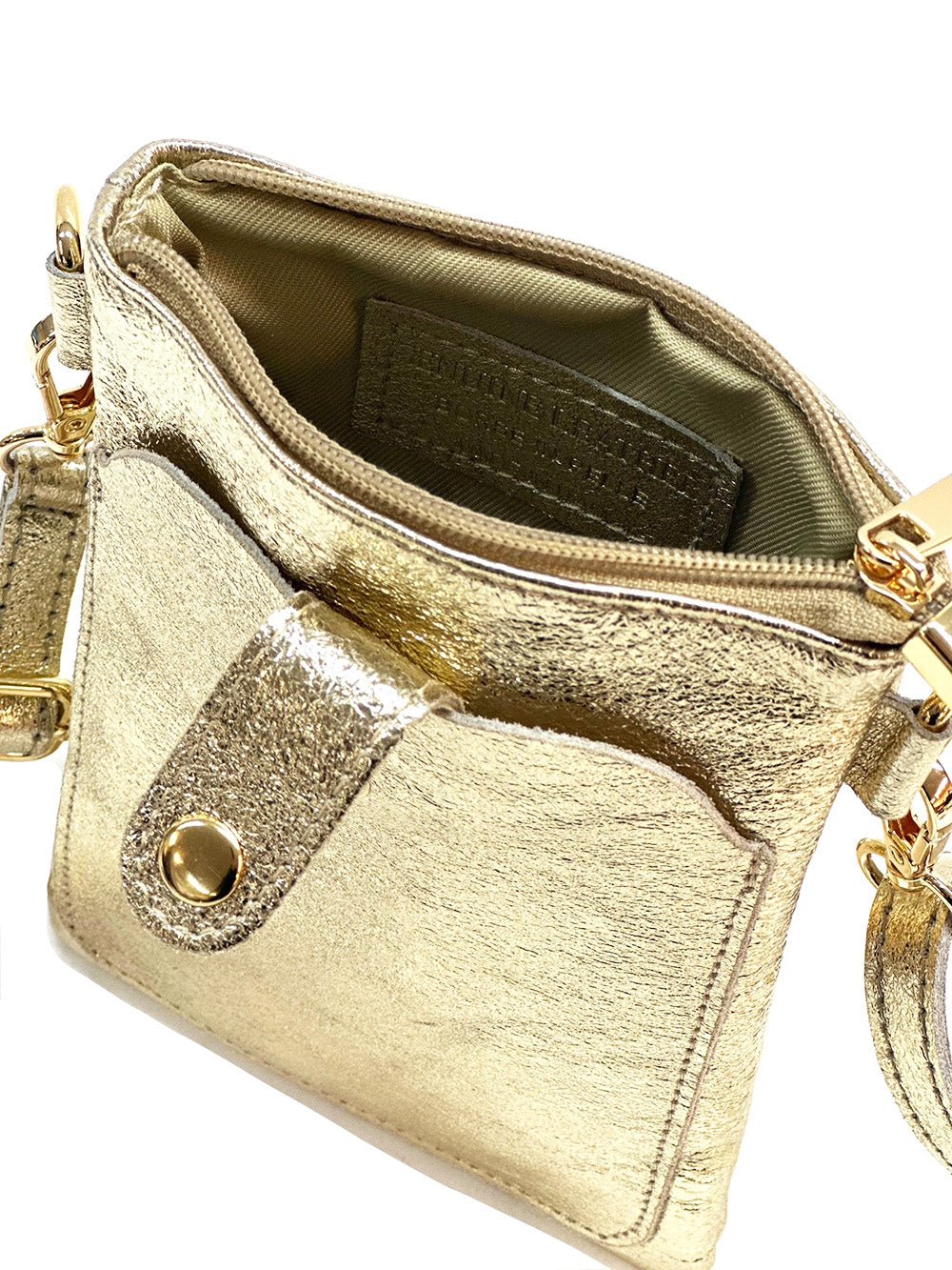 Eterna Italian Leather Crossbody Bag – Elegant Compact Crossbody for Women - Leather Italiano