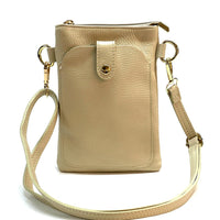 Eterna Italian Leather Crossbody Bag – Elegant Compact Crossbody for Women - Leather Italiano