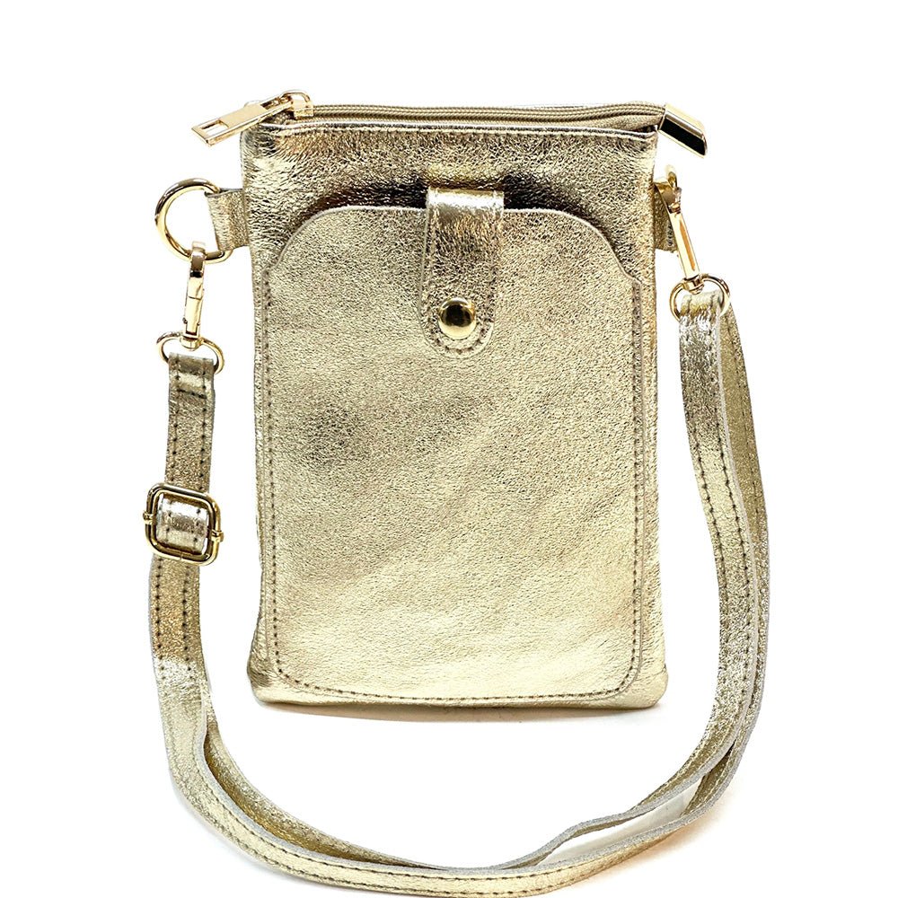 Eterna Italian Leather Crossbody Bag – Elegant Compact Crossbody for Women - Leather Italiano