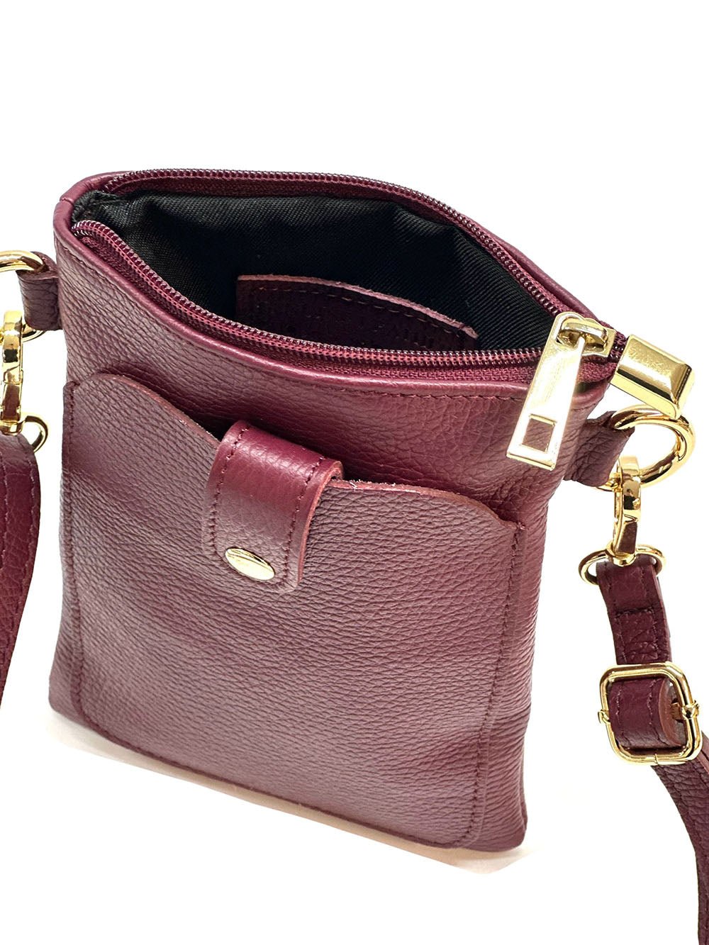 Eterna Italian Leather Crossbody Bag – Elegant Compact Crossbody for Women - Leather Italiano