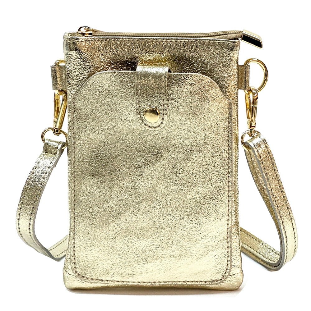 Eterna Italian Leather Crossbody Bag – Elegant Compact Crossbody for Women - Leather Italiano