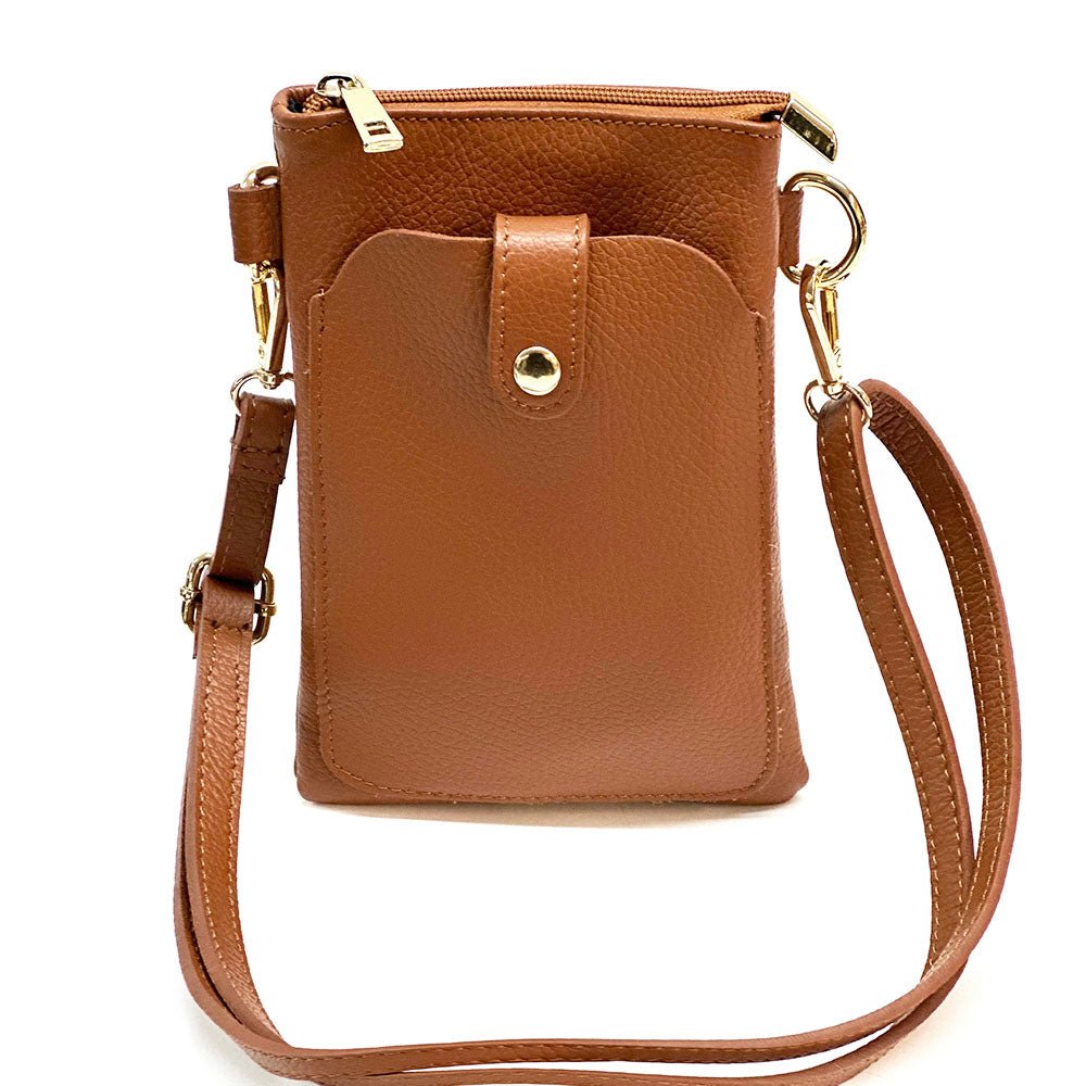 Eterna Italian Leather Crossbody Bag – Elegant Compact Crossbody for Women - Leather Italiano