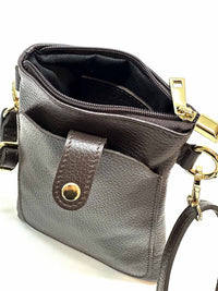Eterna Italian Leather Crossbody Bag – Elegant Compact Crossbody for Women - Leather Italiano