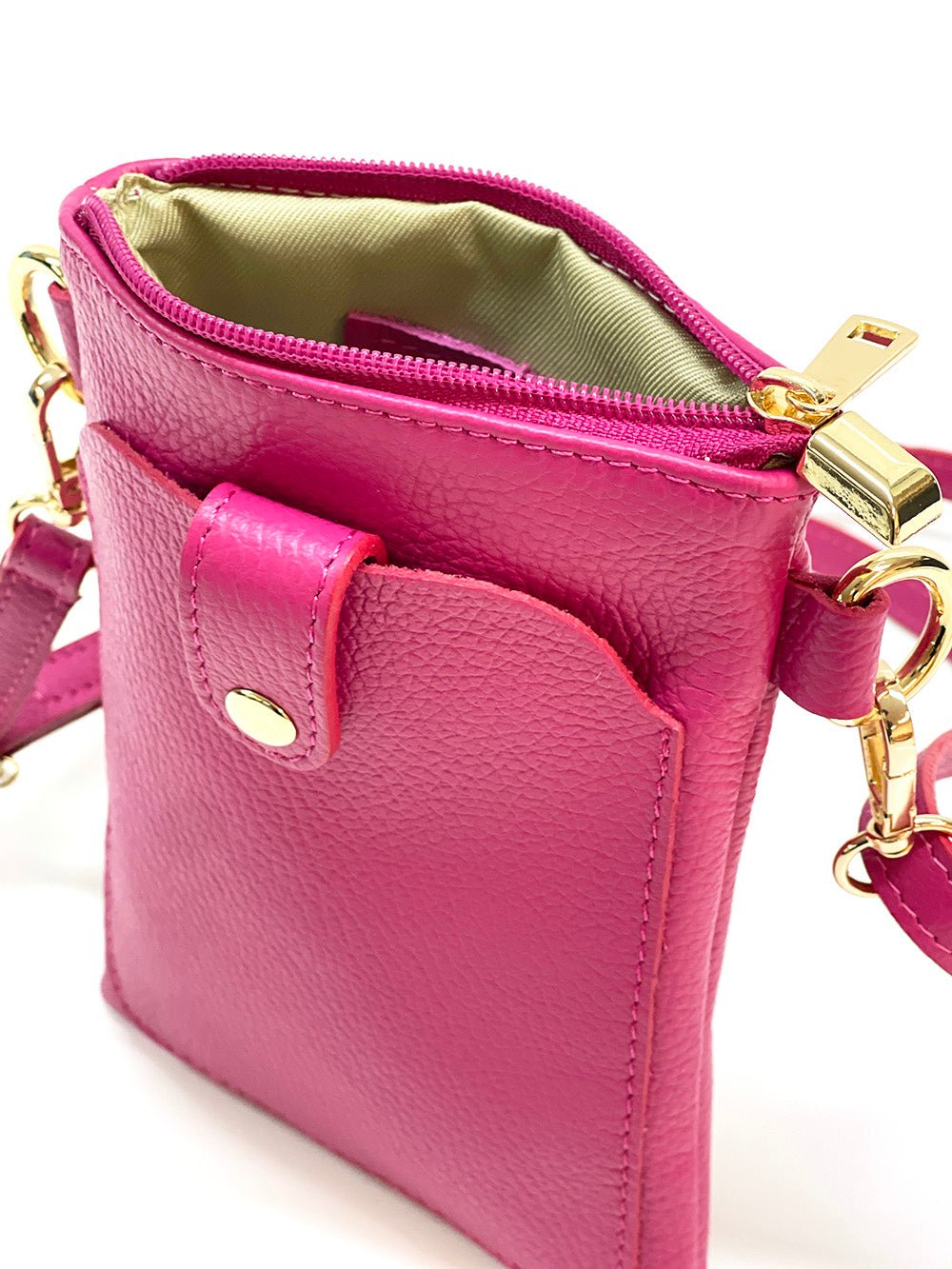 Eterna Italian Leather Crossbody Bag – Elegant Compact Crossbody for Women - Leather Italiano