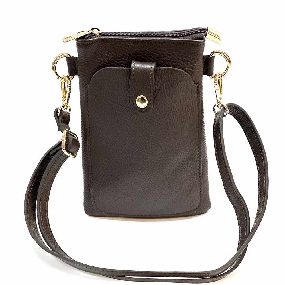 Eterna Italian Leather Crossbody Bag – Elegant Compact Crossbody for Women - Leather Italiano
