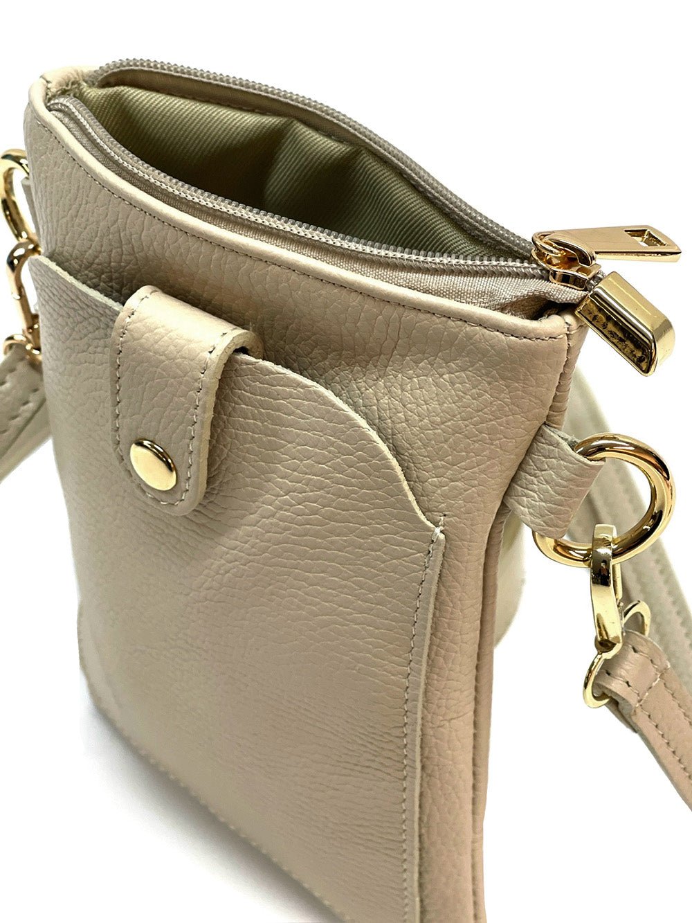 Eterna Italian Leather Crossbody Bag – Elegant Compact Crossbody for Women - Leather Italiano
