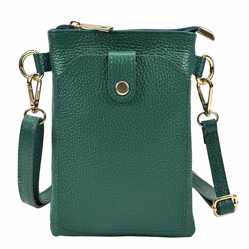Eterna Italian Leather Crossbody Bag – Elegant Compact Crossbody for Women - Leather Italiano