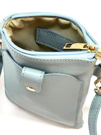 Eterna Italian Leather Crossbody Bag – Elegant Compact Crossbody for Women - Leather Italiano