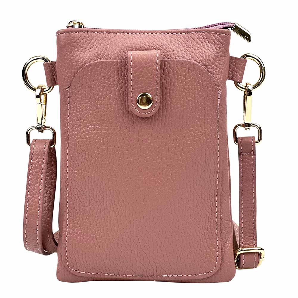 Eterna Italian Leather Crossbody Bag – Elegant Compact Crossbody for Women - Leather Italiano