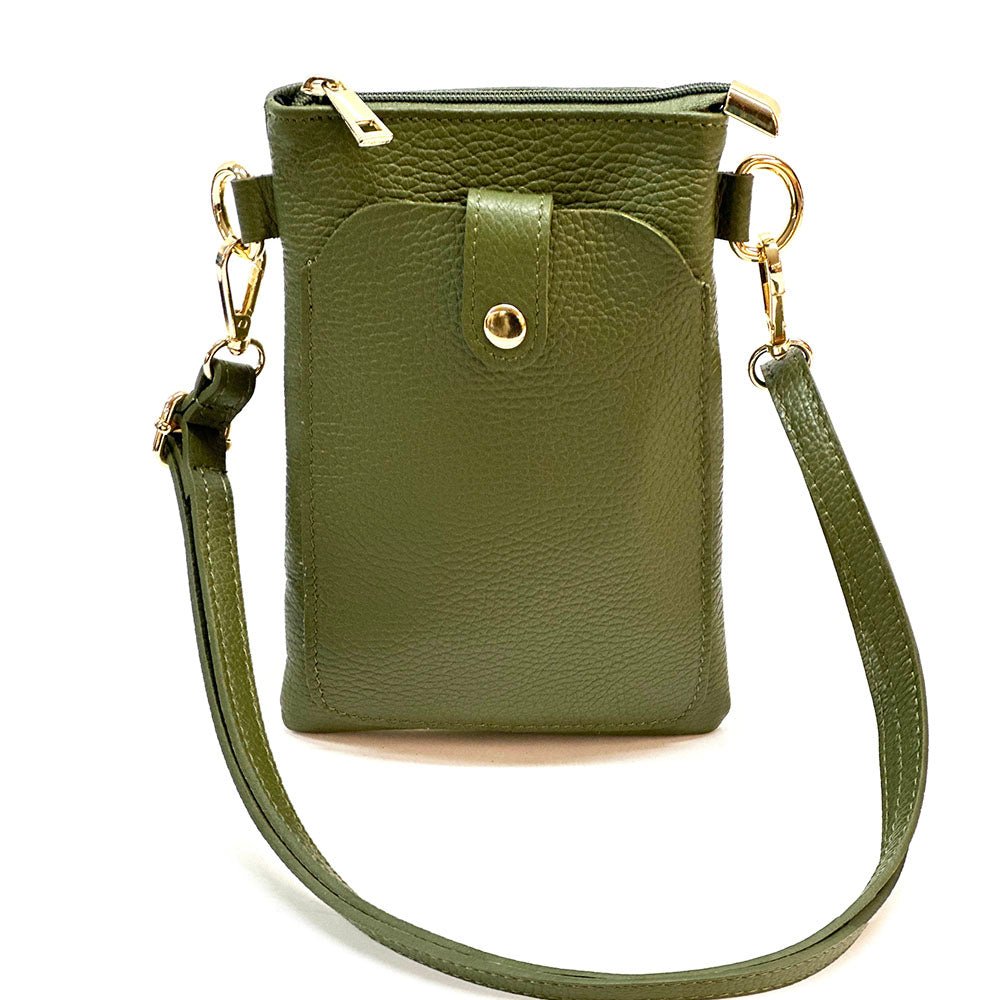 Eterna Italian Leather Crossbody Bag – Elegant Compact Crossbody for Women - Leather Italiano