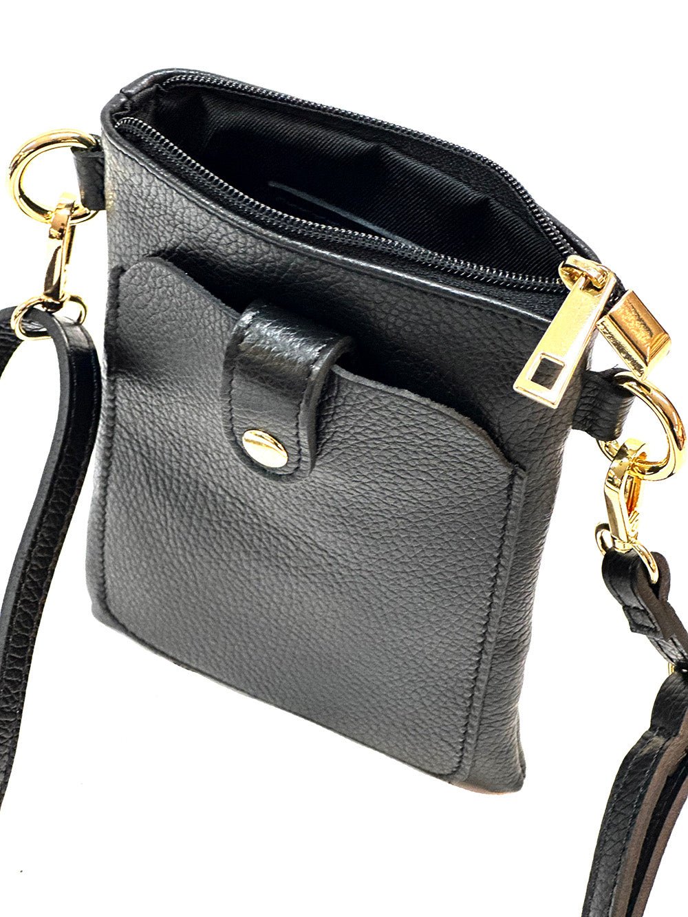 Eterna Italian Leather Crossbody Bag – Elegant Compact Crossbody for Women - Leather Italiano