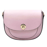 Evania Leather Crossbody Saddle Bag - Leather Italiano