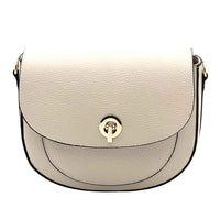 Evania Leather Crossbody Saddle Bag - Leather Italiano