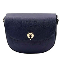Evania Leather Crossbody Saddle Bag - Leather Italiano