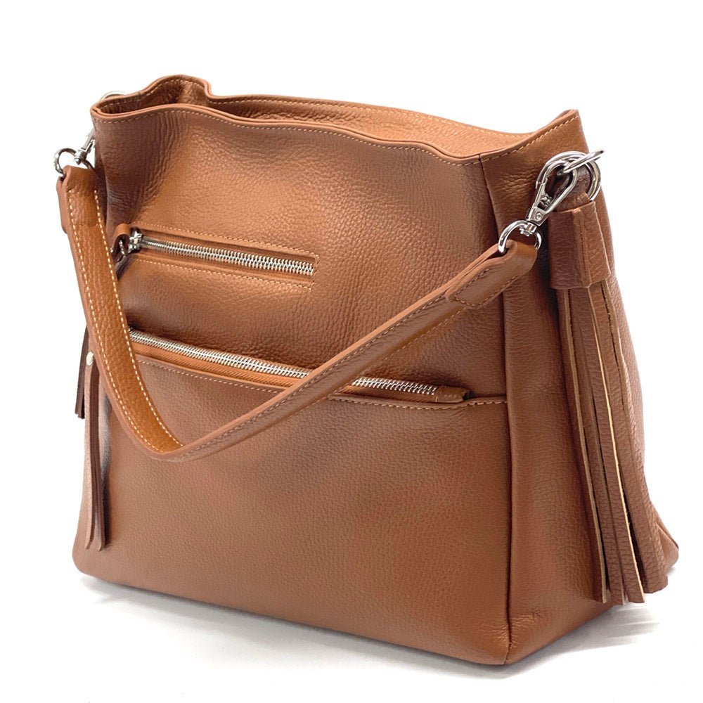 Evelyn leather shoulder bag - Leather Italiano