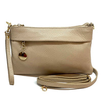 Fiorina Italian Leather Clutch Bag – Elegant Pochette for Day & Evening - Leather Italiano