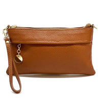 Fiorina Italian Leather Clutch Bag – Elegant Pochette for Day & Evening - Leather Italiano