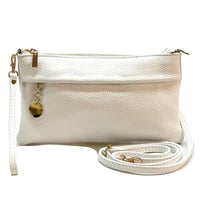 Fiorina Italian Leather Clutch Bag – Elegant Pochette for Day & Evening - Leather Italiano