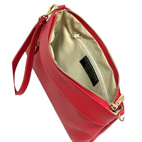 Fiorina Italian Leather Clutch Bag – Elegant Pochette for Day & Evening - Leather Italiano