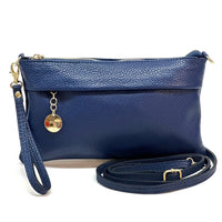 Fiorina Italian Leather Clutch Bag – Elegant Pochette for Day & Evening - Leather Italiano