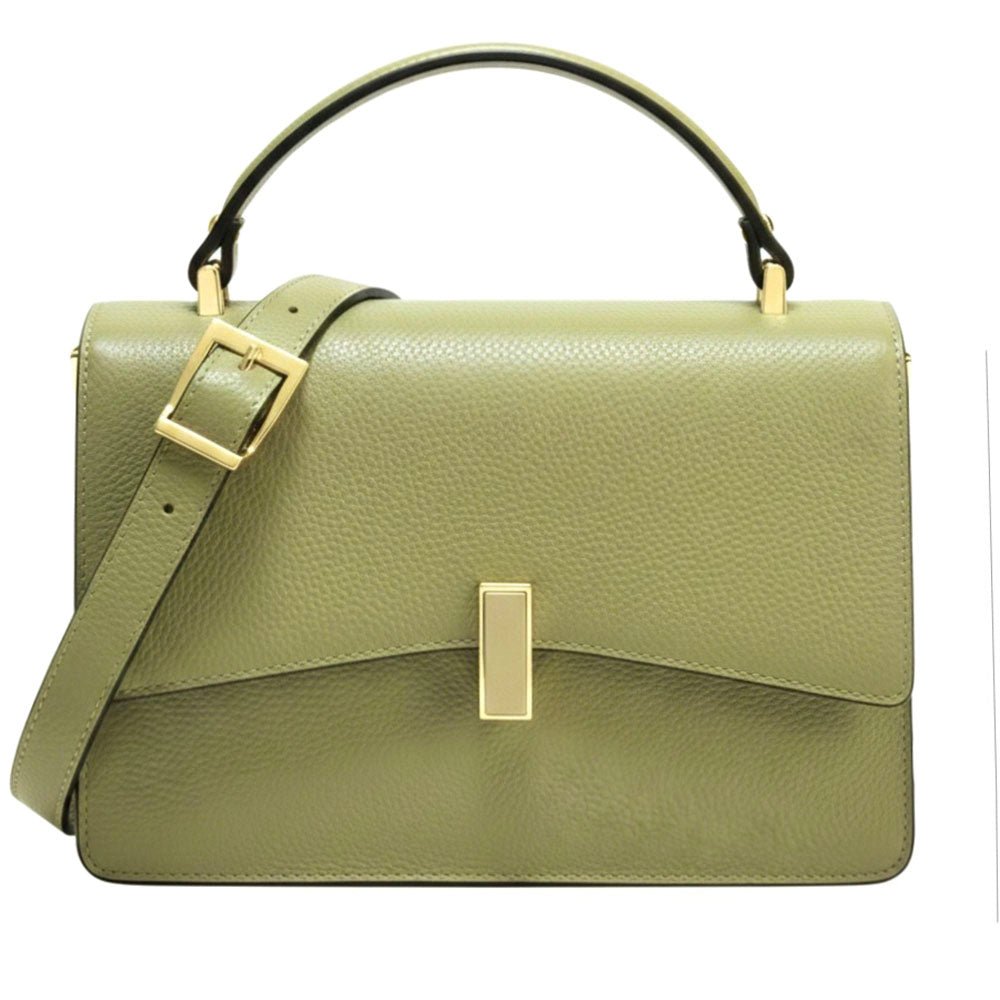 Flaminia Structured Italian Cow Leather Handbag - Leather Italiano
