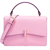 Flaminia Structured Italian Cow Leather Handbag - Leather Italiano