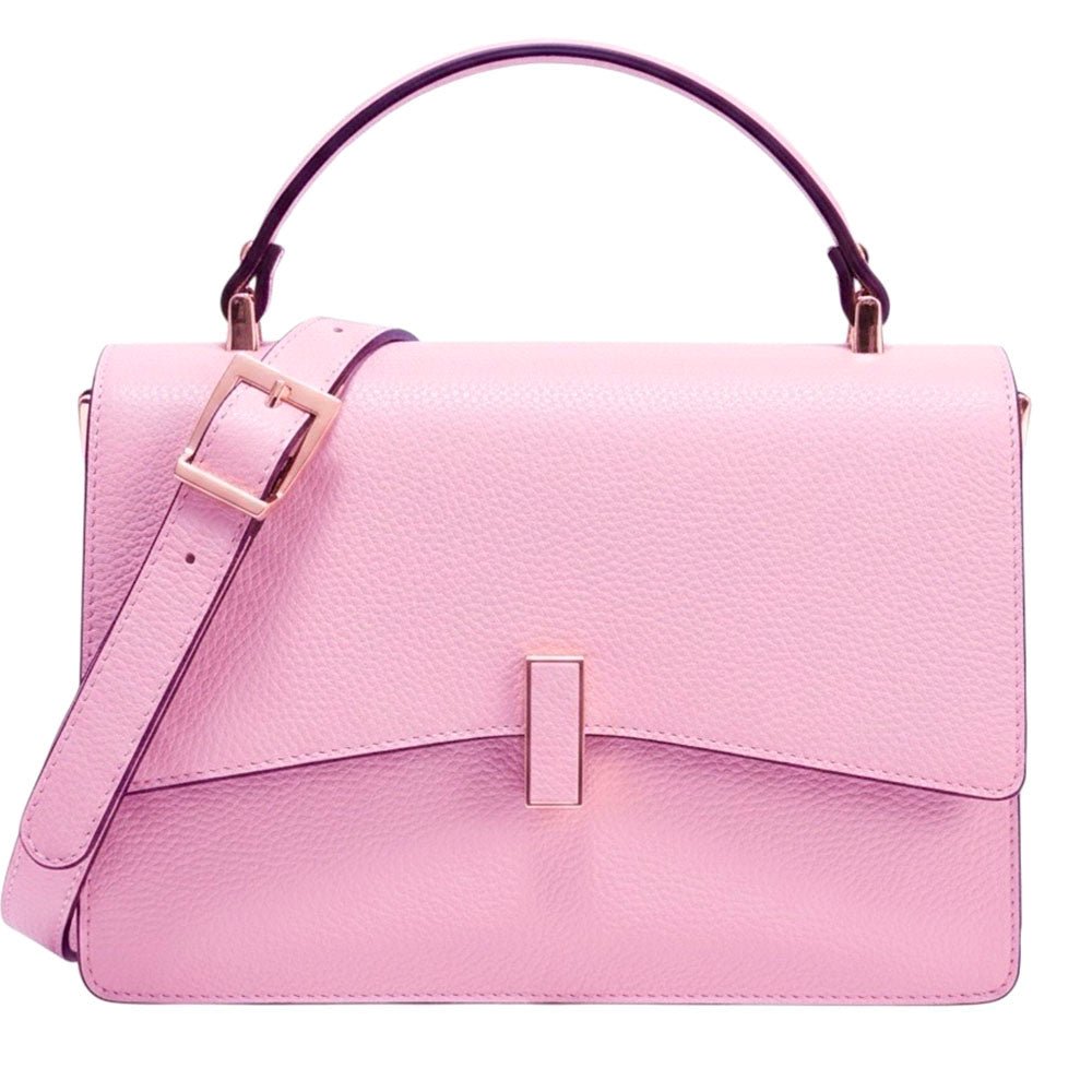 Flaminia Structured Italian Cow Leather Handbag - Leather Italiano