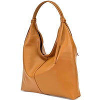 Flavia Italian Cow Leather Hobo Bag - Leather Italiano