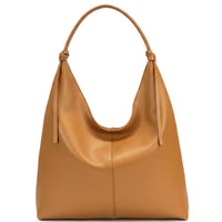 Flavia Italian Cow Leather Hobo Bag - Leather Italiano
