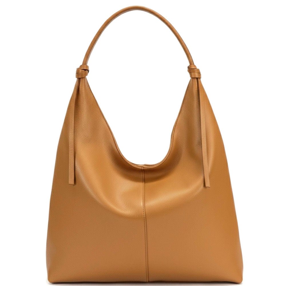 Flavia Italian Cow Leather Hobo Bag - Leather Italiano