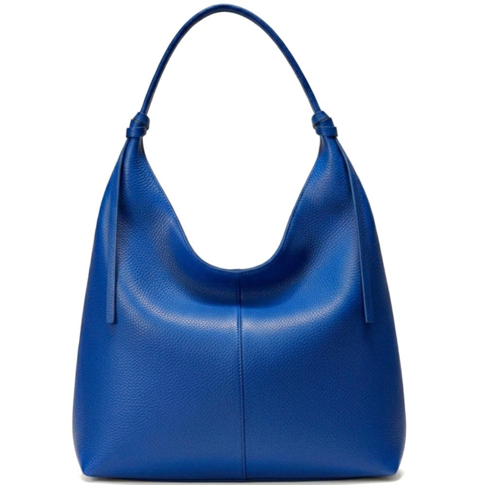 Flavia Italian Cow Leather Hobo Bag - Leather Italiano