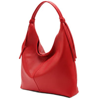 Flavia Italian Cow Leather Hobo Bag - Leather Italiano