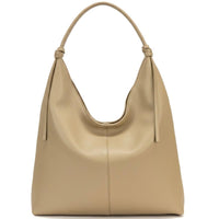 Flavia Italian Cow Leather Hobo Bag - Leather Italiano