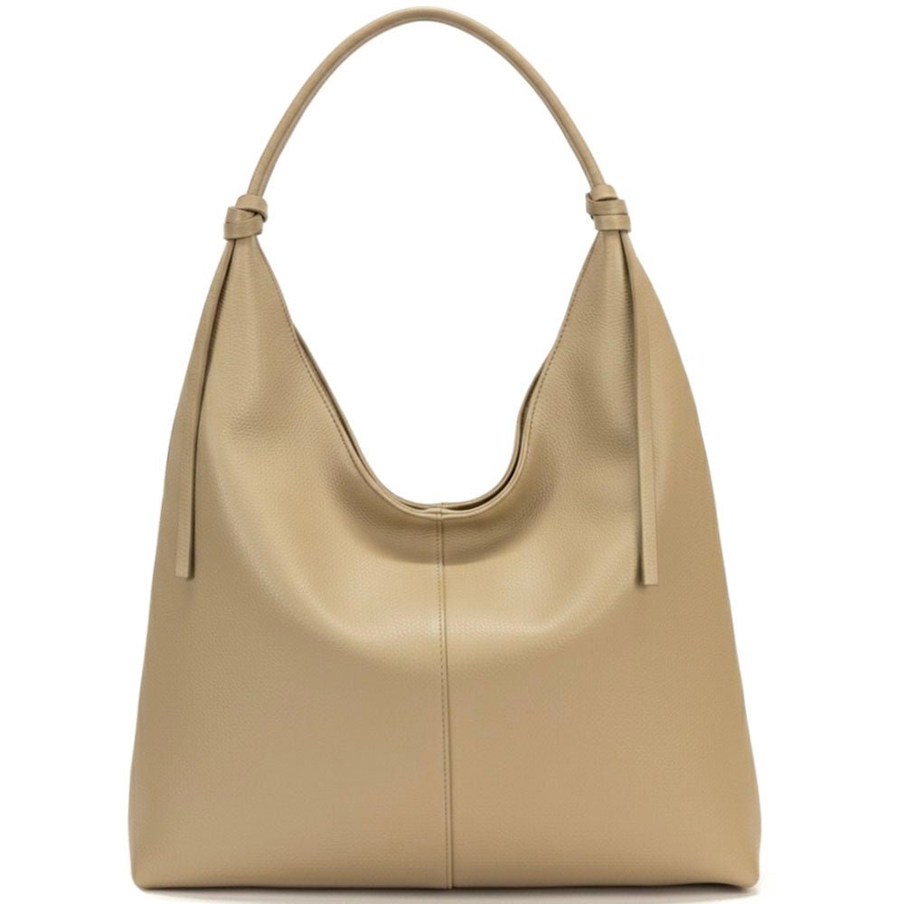 Flavia Italian Cow Leather Hobo Bag - Leather Italiano