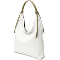 Flavia Italian Cow Leather Hobo Bag - Leather Italiano