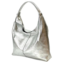 Flavia Italian Cow Leather Hobo Bag - Leather Italiano