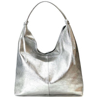 Flavia Italian Cow Leather Hobo Bag - Leather Italiano
