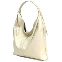 Flavia Italian Cow Leather Hobo Bag - Leather Italiano