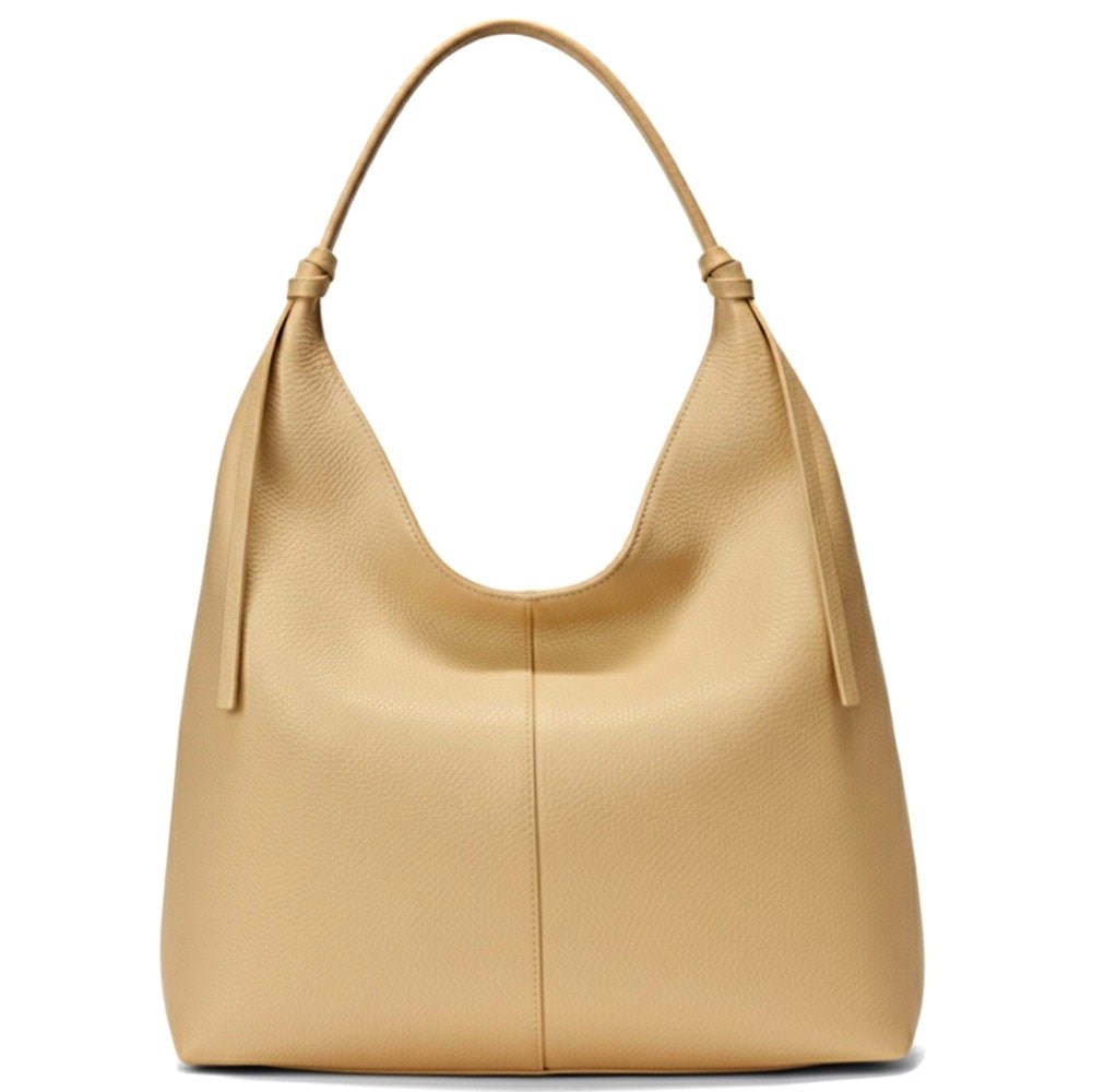 Flavia Italian Cow Leather Hobo Bag - Leather Italiano