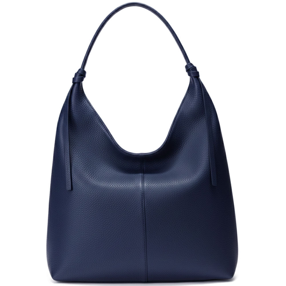 Flavia Italian Cow Leather Hobo Bag - Leather Italiano
