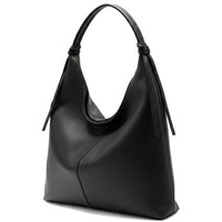 Flavia Italian Cow Leather Hobo Bag - Leather Italiano
