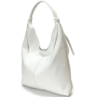 Flavia Italian Cow Leather Hobo Bag - Leather Italiano