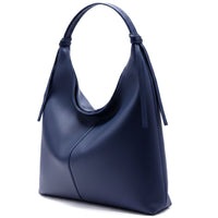 Flavia Italian Cow Leather Hobo Bag - Leather Italiano
