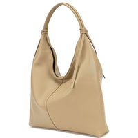Flavia Italian Cow Leather Hobo Bag - Leather Italiano