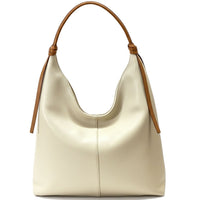 Flavia Italian Cow Leather Hobo Bag - Leather Italiano