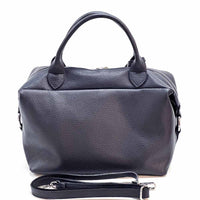 Florine Leather Handbag – Handmade in Florence with Printed Woven - Effect Finish - Leather Italiano