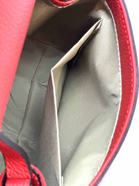 Gaia Italian Leather Handbag – Compact Top Handle with Dollar Grain Texture - Leather Italiano